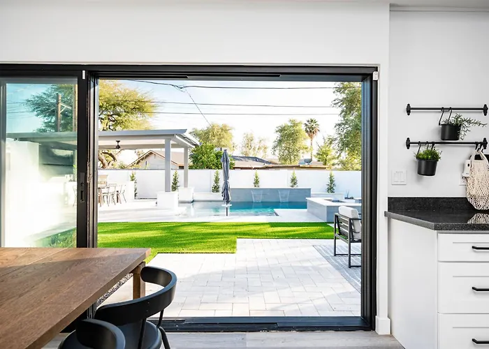 Ferienhaus Swim Up To Cooking Entertainment Play Corn Hole And Relax By The Fire At Cascada Scottsdale
